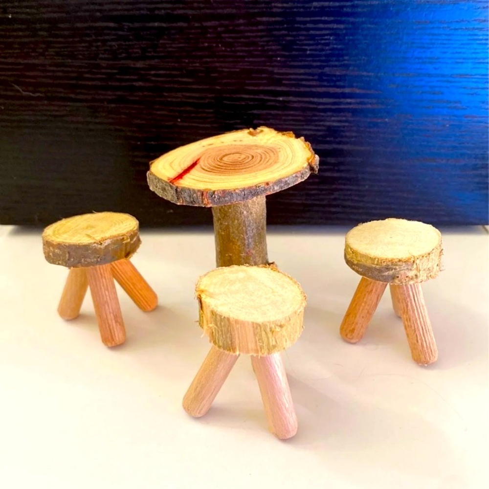 Handmade gnome house accessories